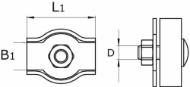 Afbeeldingen van Simplex klem rvs 5mm