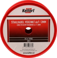 Afbeeldingen van Kelfort staalkabel 2mm geg 6x7  200m