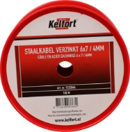 Afbeeldingen van Kelfort staalkabel 4mm geg 6x7  100m