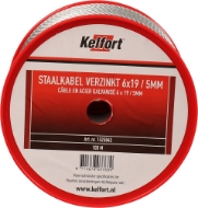 Afbeeldingen van Kelfort staalkabel 5mm geg 6x19 100m