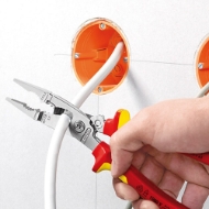 Afbeeldingen van Kni elektro-installatietang vde 200mm vergr.