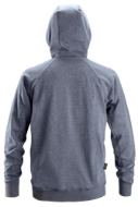 Afbeeldingen van Sni logo hoodie mt.s d.blauw melange
