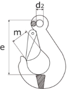 Afbeeldingen van Lasthaak 500kg m.klep verz. din689