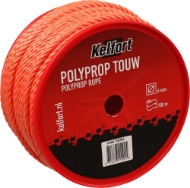 Afbeeldingen van Kelfort touw 6mm polypr oranje 100m geslagen