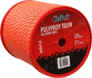 Afbeeldingen van Kelfort touw 8mm polypr oranje 100m geslagen