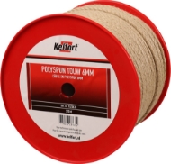 Afbeeldingen van Kelfort touw  6mm polyspun geel  220m