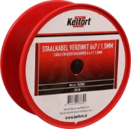 Afbeeldingen van Kelfort staalkabel 1.5mm geg 6x7  250m