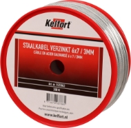 Afbeeldingen van Kelfort staalkabel 3mm geg 6x7  200m