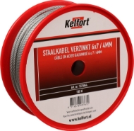 Afbeeldingen van Kelfort staalkabel 4mm geg 6x7  100m
