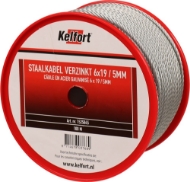 Afbeeldingen van Kelfort staalkabel 5mm geg 6x19 100m