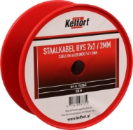 Afbeeldingen van Kelfort staalkabel 2mm rvs 7x7  200m
