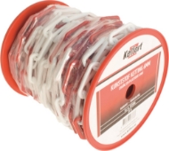 Afbeeldingen van Kel kunst.ketting rood/wit 6mm 25m