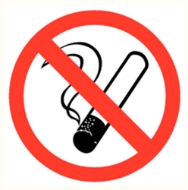 Afbeeldingen van Sticker "roken verboden" 200mm