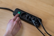 Afbeeldingen van EcoLine stekkerdoos+schak 3v 5mtr zwart