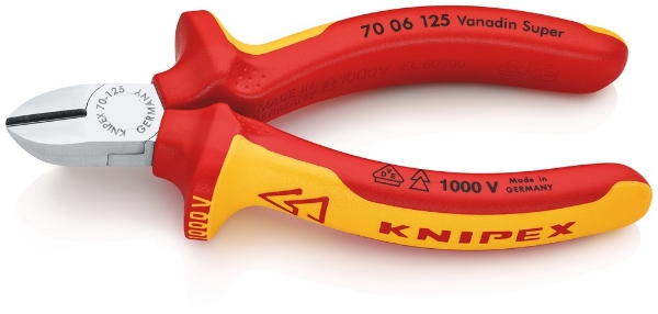 Afbeeldingen van Zijsnijtang VDE 125mm Knipex