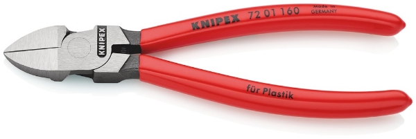 Afbeeldingen van Zijsnijtang kunst. 160mm z. facet Knipex