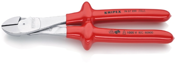 Afbeeldingen van Krachtzijsnijtang VDE 250mm domp. Knipex