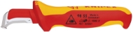 Afbeeldingen van Kabelmantelmes VDE 155mm kling 38mm Knipex