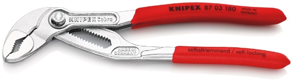 Afbeeldingen van Waterpomptang Cobra 180mm nr.8703 Knipex
