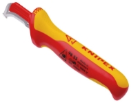 Afbeeldingen van Kabelmantelmes VDE 155mm kling 38mm Knipex