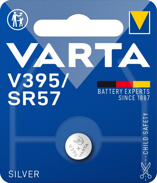 Afbeeldingen van Varta knoopcel V395 BR 1,55v Silverox.