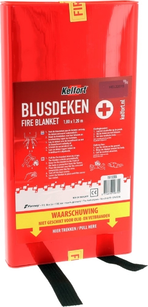 Afbeeldingen van Kelfort branddeken 120x180cm incl.houder