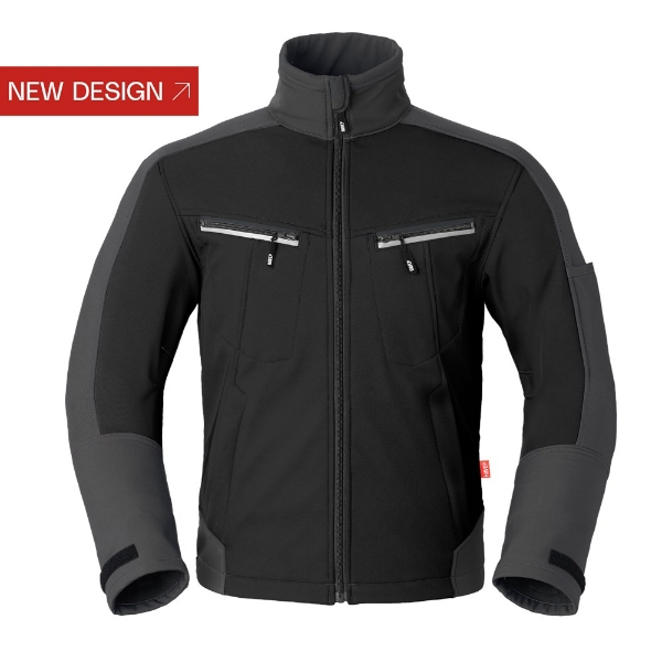 Afbeeldingen van Hav softshelljack mt.xl zwart/char.