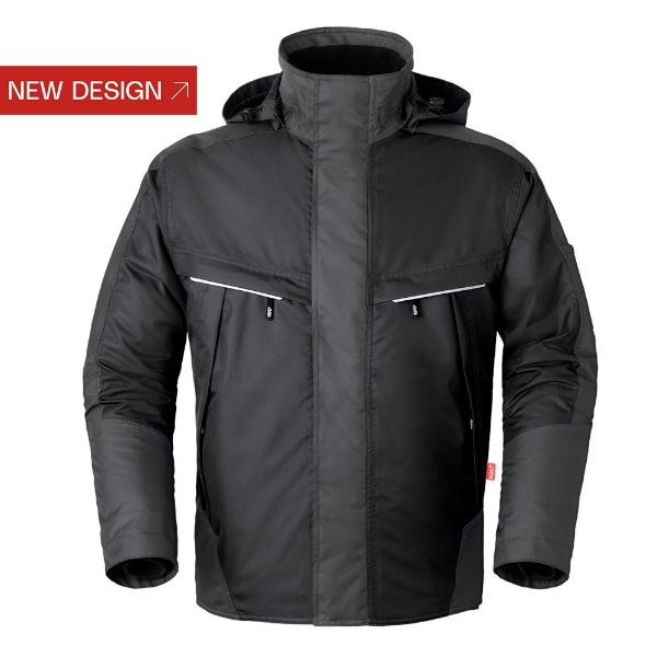 Afbeeldingen van Hav parka mt.xl zwart/char. en343