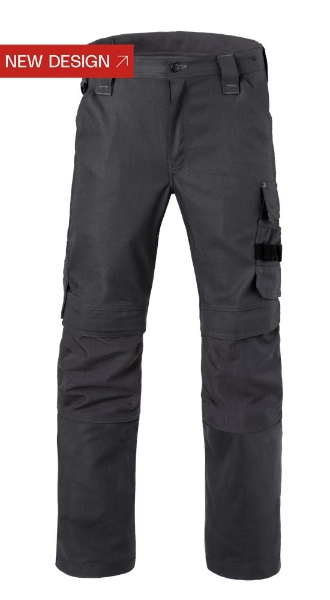 Afbeeldingen van Hav werkbroek mt.64 charcoal grijs kniez.