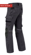 Afbeeldingen van Hav werkbroek mt.64 charcoal grijs kniez.