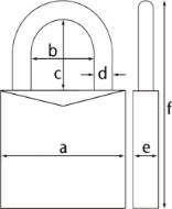 Afbeeldingen van Oxl hangslot KA 4005