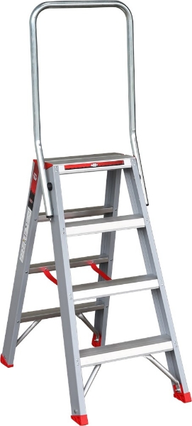 Afbeeldingen van Kel dubbel oploopbare trap 2x4 rollo