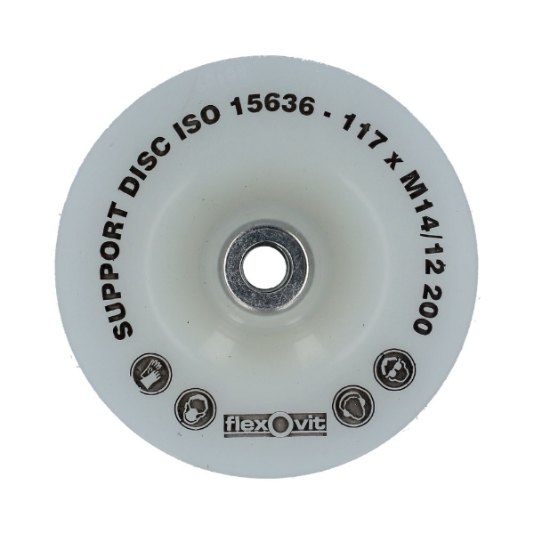 Afbeeldingen van Steunschijf Nylon 125MM M14 HARD