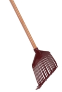 Afbeeldingen van Noorse gazonhark compl. houten steel
