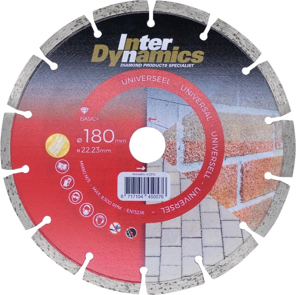 Afbeeldingen van Diamantzaagblad 180mm univers basic+