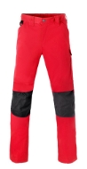 Afbeeldingen van Hav werkbroek mt.48 met kniezak rood/ch.grijs