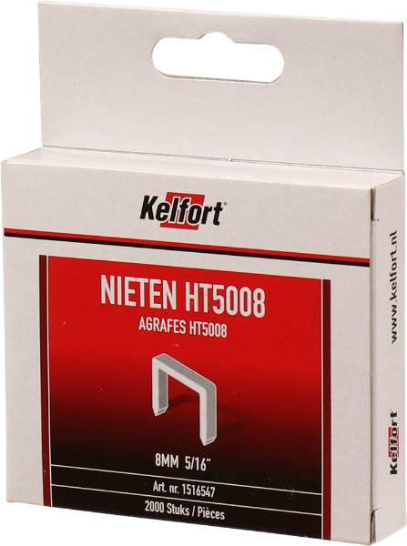 Afbeeldingen van Kelfort nieten ht5008 8mm 2000st.
