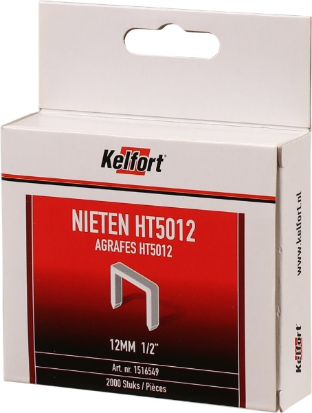 Afbeeldingen van Kelfort nieten ht5012 12mm 2000st.