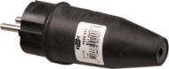 Afbeeldingen van Kelfort steker rubber zwart 16a/250v 2p+a
