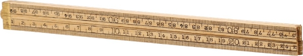Afbeeldingen van Kelfort duimstok hout ramin 1m
