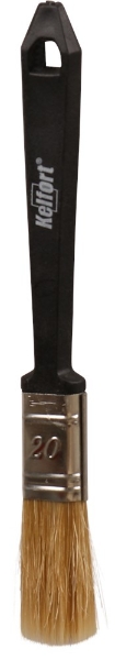 Afbeeldingen van Kel wegwerpkwast mt.20 wit plat (14x20mm)