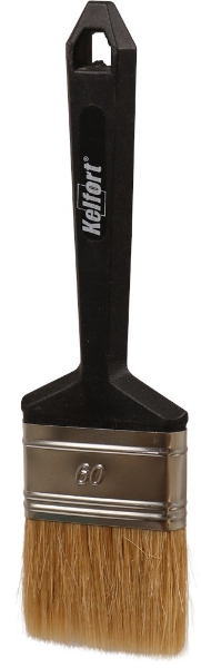 Afbeeldingen van Kel wegwerpkwast mt.60 wit plat (14x60mm)