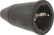 Afbeeldingen van Kelfort contrastekker zwart 16a/250v 2p+a