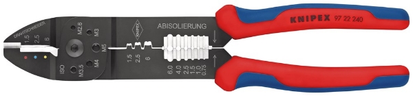Afbeeldingen van Kni krimptang tbv kabelschoen 0,75-6qmm