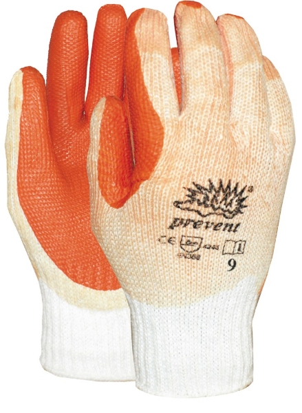 Afbeeldingen van Werkhandschoen mt.9 prevent latex stratenmake