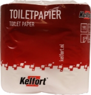 Afbeeldingen van Kelfort toiletpapier 2-laags (pak 4 rol) wit