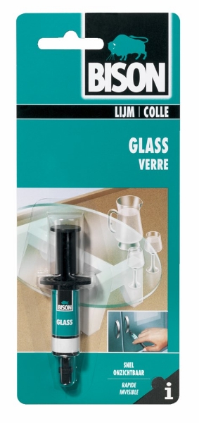 Afbeeldingen van Glas-metaal-lijm spuit 2 ml zb