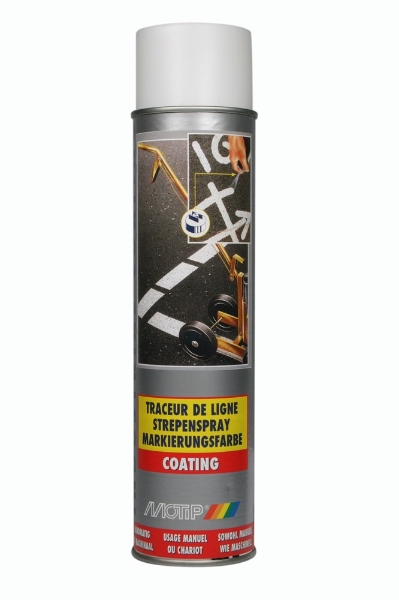 Afbeeldingen van Mot spuitbus wegenverf 600ml wit