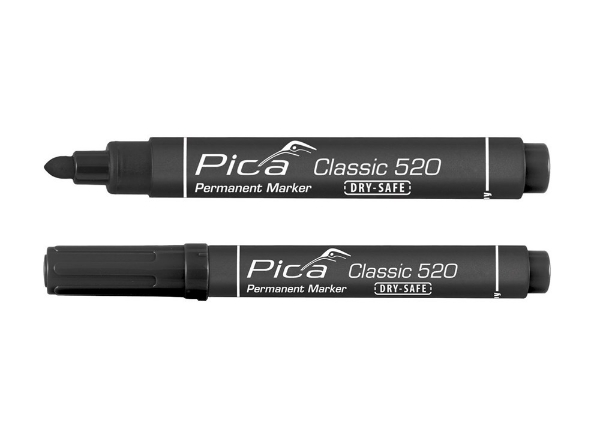 Afbeeldingen van Pica permanent marker 1-4mm 520/46 zwart