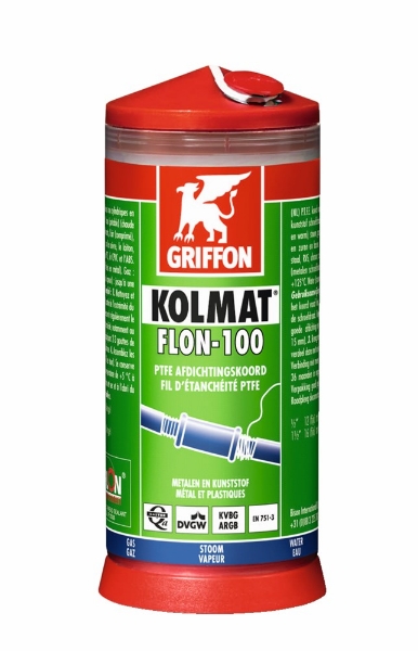 Afbeeldingen van Bison draadafdichting flon-100 175m kiwa/gas